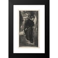 thumbnail image 2 of Marcel Roux 15x24 Black Modern Framed Museum Art Print Titled - Clawed in Black, Leaning Against Wall, 2 of 5