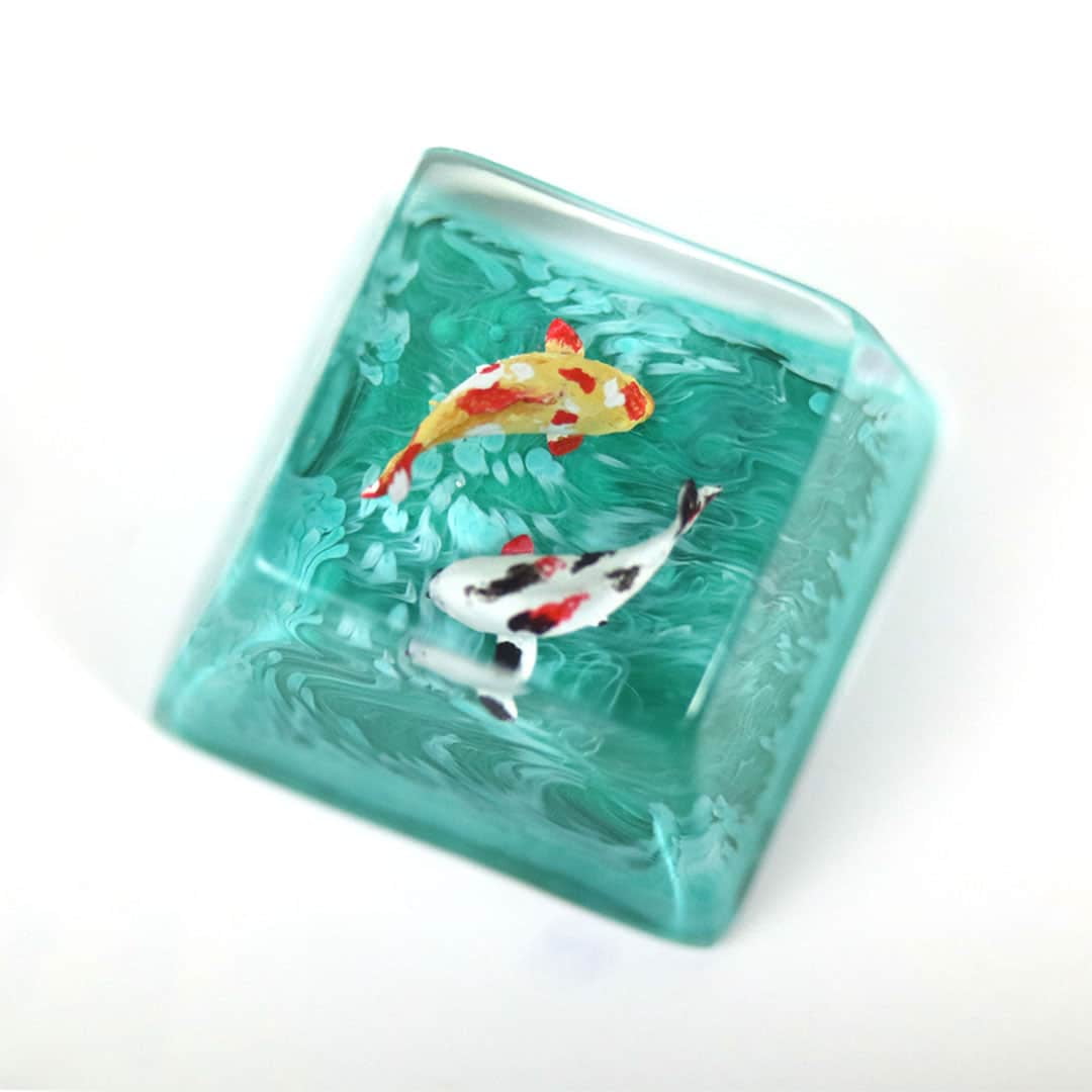 Koi Artisan Keycaps - Shimmering Pond Series - Walmart.com