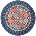 thumbnail image 6 of SAFAVIEH Aspen Christabella Geometric Wool Runner Rug, Navy/Orange, 2'3" x 7', 6 of 8
