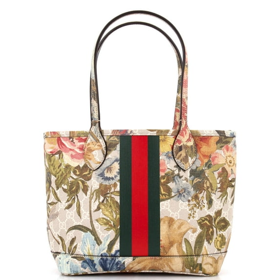 Pre-Owned Ophidia Tote Water Flora GG Coated Canvas Medium By Rebag