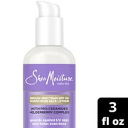 SheaMoisture Melanin Care SPF 30 Sunscreen Face Lotion Even Tone, Nourished & Radiant with Pro-Ceramides + Elderberry Complex, 3 oz