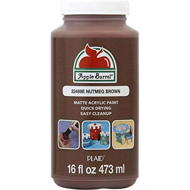 Apple Barrel Paint Acrylic, 16 oz, Nutmeg Brown