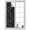 Black, variant on Window Privacy Film Mathematics Tools Sketch Stained Glass Window Film Decorative Sun Block Window Cover White Modern Abstract Icons Window Clings Static Adhesive Sticker for Bathroom 19.6"x39.3"