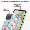 thumbnail image 4 of Allytech Samsung Galaxy A12 Case, Galaxy A12 5G Case, Flower Series Crystal Clear Back Cover Flexible TPU Silicone Shockproof Drop Proof Anti-yellow Protection Case Cover for Galaxy A12, Pink Flower, 4 of 5