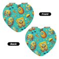 thumbnail image 2 of Pofeuu SpongeBob SquarePants Miroir de Maquillage de Poche Portable Couverture en PU Miroir de Voyage Compact avec Verre Double Face Normal et Grossissant - Forme Ronde - Forme Cœur, 2 of 9
