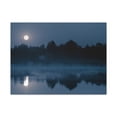 thumbnail image 2 of Misty Mountain Reflections Nature Wilderness Photography Canvas Wall Art for Home Decor Ready-to-Hang, 2 of 18