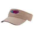 thumbnail image 2 of Flag Pattern Eagle Embroidered Pro Style Cotton Twill Washed Visor - Khaki Navy OSFM, 2 of 5
