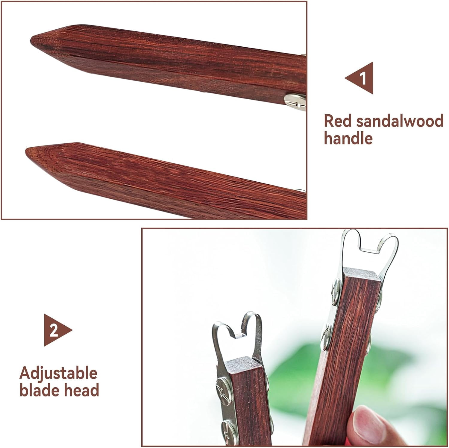 ABCISI 2PCS Pottery Foot Shaper, Sturdy Crafts Model Making Pottery Clay Trimming Sculpting Tool, DIY Pottery Carving Cutting Tools, Pottery Drag Tool for Clay Artists, 6mm/7mm