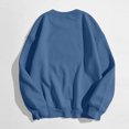 thumbnail image 6 of larppty Women's Long Sleeve Tops Casual Solid Cute Crewneck Basis Sweatshirts Pullover Fall Shirts (Blue, S), 6 of 6