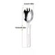 thumbnail image 3 of Utensilios de cocina, accesorios de cocina, cuchara de acero inoxidable 304, cuchara dentada, tenedor, cuchara de postre, tenedor de fruta, multifuncional, portátil para exteriores, un tenedor, tenedo, 3 of 8