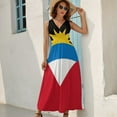 thumbnail image 6 of Antigua and Barbuda Sleeveless Dress summer dress summer dress women women's evening dresses, 6 of 6
