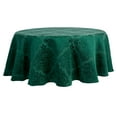 thumbnail image 3 of Town & Country Living Lexington Damask Tablecloth-Traditional/Stain Resistant/Machine Washable/Cotton Polyester Blend, 70" Round Green, 3 of 5