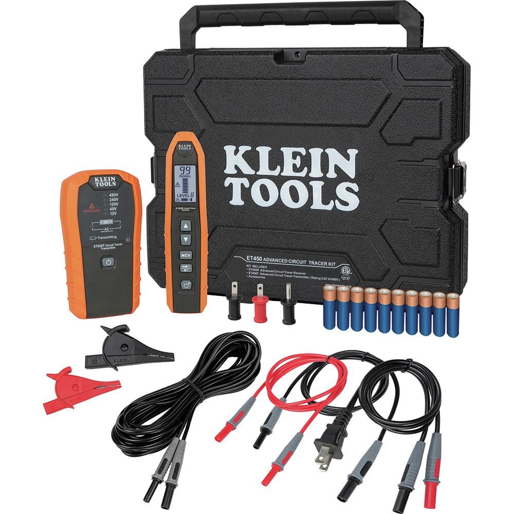 Klein Tools ET450 20Piece Cordless Advanced Circuit Tracer Kit with (10) AA Batteries
