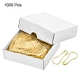 thumbnail image 3 of Uxcell 22mm/0.87 Inch Gourd Metal Bulb Safety Pins Sewing Pins for Office Gold Tone 1000 Pack, 3 of 5