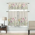 thumbnail image 4 of Kitchen Curtains Valances, Flower Bird Plant Spring Summer Fall Floral Short Rod Pocket Valances for Windows for Bedroom, Bathroom, 1 Panel, 42" W x 12" L, 4 of 6