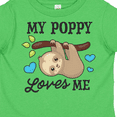 thumbnail image 4 of Inktastic My Poppy Loves Me with Sloth and Hearts Boys or Girls Toddler T-Shirt, 4 of 5