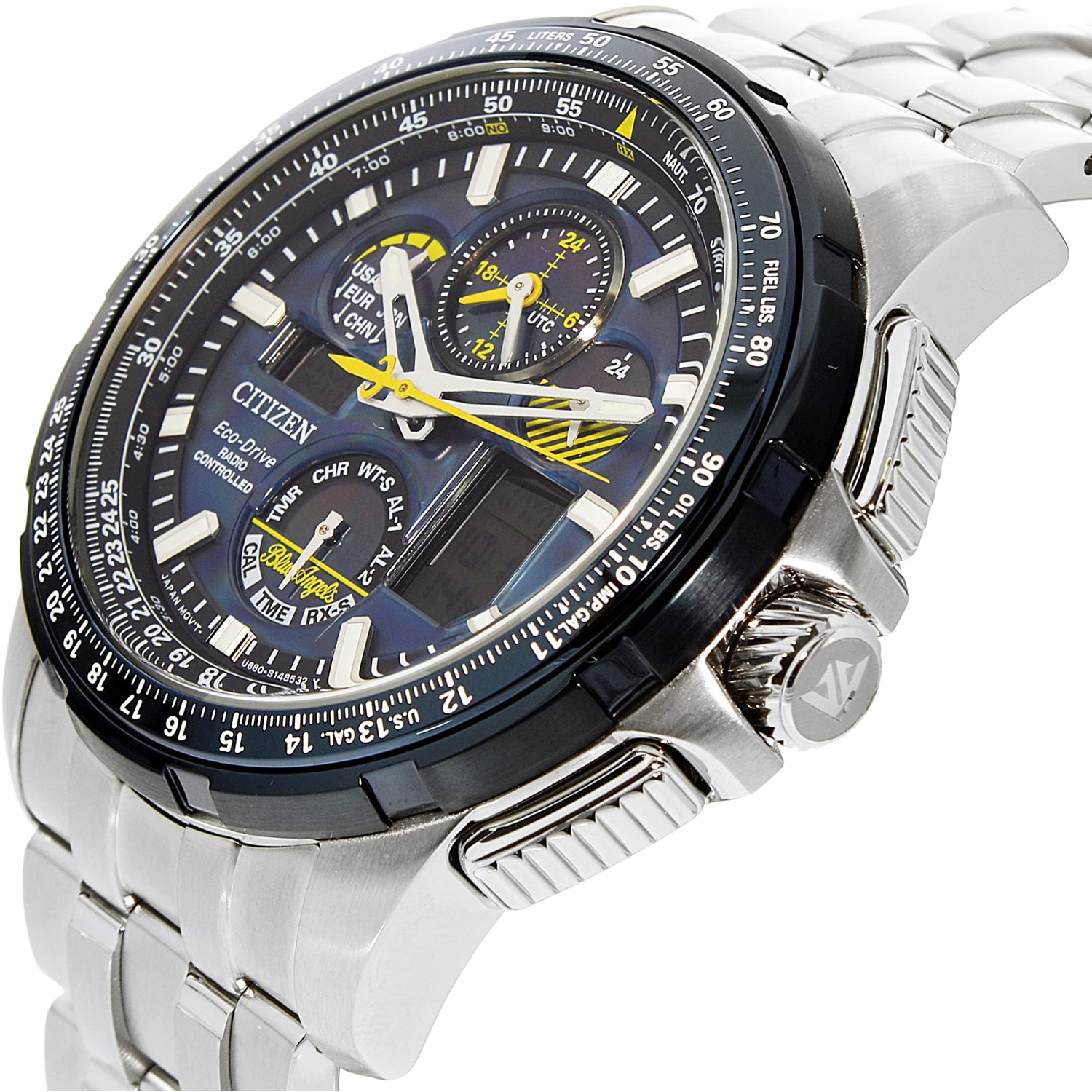 Citizen Eco Drive Skyhawk Blue Angels A T Perpetual Mens Watch JY8058 50L Walmart
