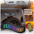 thumbnail image 2 of Luz para ventana de coche, ridroide, ventana LED, ojos, pantalla suave, 2 of 8