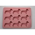 thumbnail image 3 of DEKAXID Molde y bandeja de silicona para cubitos de hielo con forma de perro salchicha para bebidas, máquina de hielo, dulces, chocolates, galletas, fondant, cupcakes, decoración de pasteles, 3 of 6