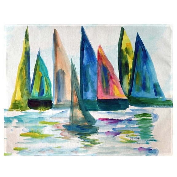 Betsy Drake Interiors Sail With The Crowd Place Mat Set of 4