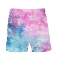 thumbnail image 5 of Dagegui Men's Shorts Colorful Tie-Dye Printed Casual Loose Fit Shorts Drawstring Elastic Waisted Beach Shorts Big and Tall Summer Lounge Shorts with Pockets 2025 Clearance 04#Multicolor 4XL, 5 of 7