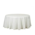 thumbnail image 3 of BalsaCircle 6 Pieces 132" Ivory Round Polyester Tablecloths Fabric Table Cover Linens, 3 of 5