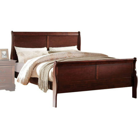 Acme Louis Philippe King Bed, Cherry - 0