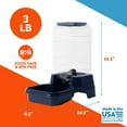 thumbnail image 4 of Vibrant Life Gravity Pet Feeder for Dogs and Cats, Small, Navy, 3 Pound Capacity, 4 of 9