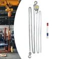 thumbnail image 5 of Silver Manual Hand Chain Hoist W/ 2 Lifting Chain Rows Factory Chain Fall for Transportation, Factories, 5 of 20