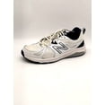 thumbnail image 1 of New Balance Sneakers Mens 857 White Blue 10.5 Running Shoes Comfort MX857WN2, 1 of 5