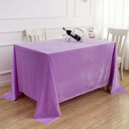 

Touiyu Table Cloth Velvet Rectangular 39 x63 Tablecloth Elegant Wedding Dining Desk Decor Exhibition Washable Coffee Table Cover Decoration