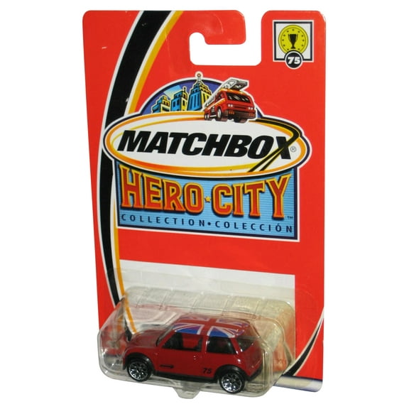 Matchbox Hero City (2003) Mini Cooper S Red Toy Car #75