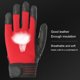 thumbnail image 4 of 1 par de guantes de trabajo de protección de alto voltaje, aislantes eléctricos, de goma, de seguridad, transpirables, para motocicleta, color negro y rojo, talla S, 4 of 8