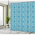 thumbnail image 4 of Ambesonne Abstract Shower Curtain, Modern Geometric Mosaic, 69"Wx75"L, Sky Blue Multicolor, 4 of 4