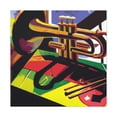 thumbnail image 1 of Trombone Pop Art Surge - Canvas, 1 of 10