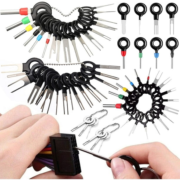 Bqhagfte 60pcs Terminal Removal Tool Kit,pins Terminals Puller Repair Removal Tools For Car Pin Extractor Electrical Wiring Crimp Connectors,key Extra