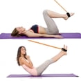 thumbnail image 4 of Correa de tobillo Neopreno acolchado Muñequera de fitness con anillo en D Ejercicios de alta resistencia Cinturón Correa de polea de gimnasio para máquinas de cable (paquete de 2 negros), 4 of 5