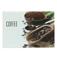 thumbnail image 1 of Coffee Cutting Board, Bean and Ground Plants Filter Coffee Equipment Caffeine Addiction and Tropic Taste, Decorative Tempered Glass Cutting and Serving Board, Large Size, Brown Green, by Ambesonne, 1 of 1