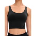 thumbnail image 5 of YouLoveIt Women Longline Cami Sports Bra Basic Crop Tank Tops Sleeveless Cami Tops Sport Top Removable Padded Fitness Workout Running Shirts Yoga Tank Top, 5 of 8