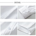 thumbnail image 3 of Yindaity Boys Uniform Long Sleeve Woven Button Up Shirt (White,7-8 Years), 3 of 6