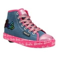 thumbnail image 2 of HEELYS Youth Kids Barbie Hustle High Top Wheels Skate Sneaker Shoes 5 Big Kid, 2 of 5