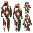 thumbnail image 4 of Odeerbi Christmas Onesie Pajamas for Family Holiday Sleep Jumpsuit Long Sleeve Family Christmas Pajamas Matching Sets Dad Parent Child Outfit Printed Loungewear Sleepwear Xmas PJs Set Red, 4 of 7