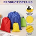 thumbnail image 3 of Uxcell 5Pcs Bolsa con Cordón de Poliéster 210D, Bolsa de Almacenamiento de Viaje Impermeable Plegable de 10 x 12 Pulgadas, Bolsa Cinch para Gimnasio, Viaje, Senderismo, Amarillo, 3 of 7