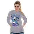 thumbnail image 4 of The Smurfs Cool Kanji Born Fly Unisex Plus Size Long Sleeve Tee Shirt Brisco Brands 2X, 4 of 5