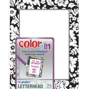 Geographics Floral Color Letterhead 25ct