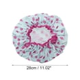 thumbnail image 2 of Unique Bargains Women's Sunflower Bath Cap 1 Pc Gray, Rose Red, 2 of 3