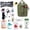 Army Green, variant on Survival First Aid Kit Pouches Emergency Survival Kit Suitable for Outdoor Activities, Home, School, Hiking, Car Travel and Camping - Quick Response First Aid Essentials (Black)