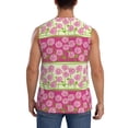 thumbnail image 4 of Kdxio Flowers for Men's Muscle T-shirt,Sleeveless for Workout Running Athletic Gym Lounge Casual, 4 of 7