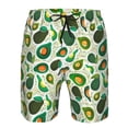 thumbnail image 4 of Naloa Green Avocado (2) Men's Beach Shorts, Surfing shorts, Swim trunks, Quick Dry Swim Trunks for Surfing Beach Fun - Small, 4 of 9