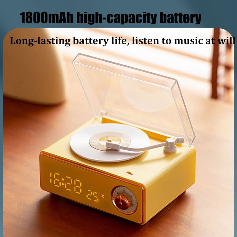 Retro Desktop Bluetooth Speaker, Home Theater Sound Device with FM Radio, CD Playback and USB Function